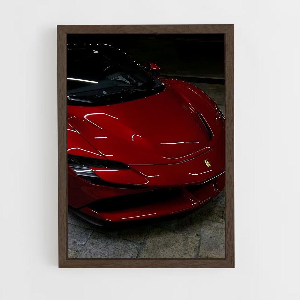 Poster Ferrari Rouge Éclatante – affiche Lamborghini (vue 5)
